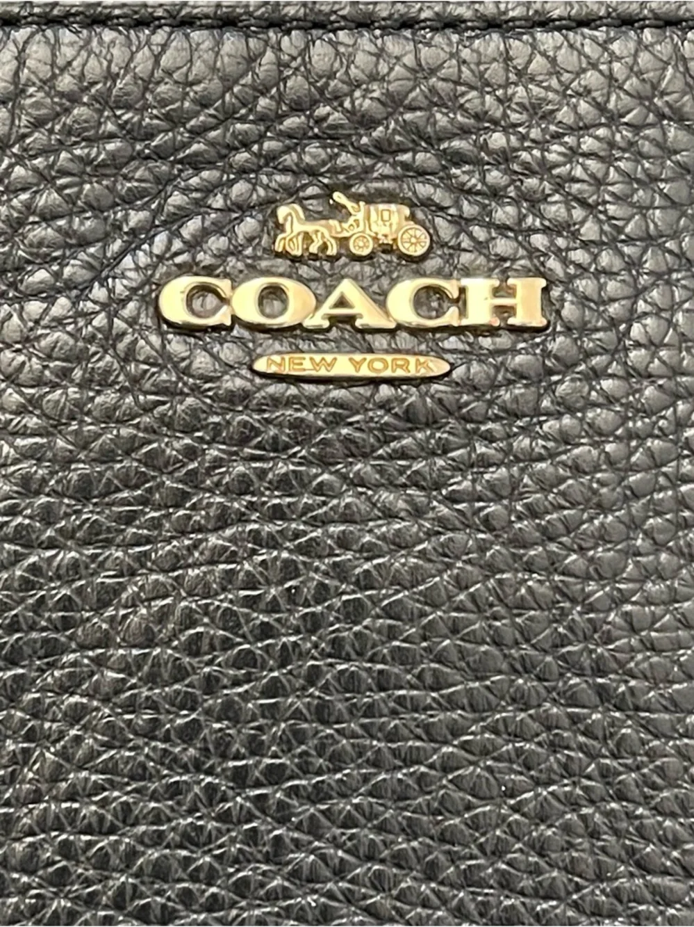 Coach Large Pebbled Wristlet - Picture 8 of 16